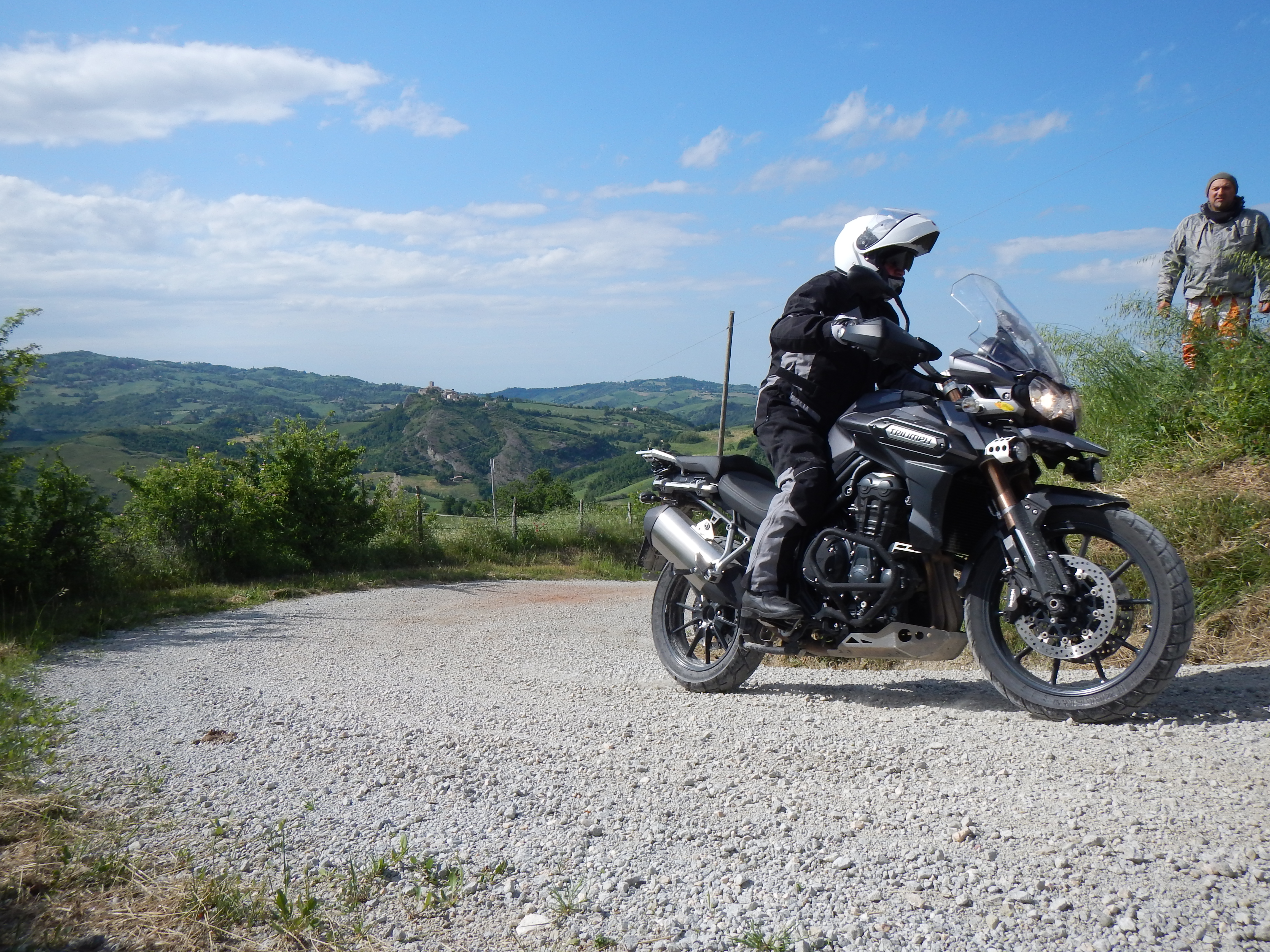 Verucchio ( Rimini ) Corso di guida per moto Maxienduro 3° corso del 2015